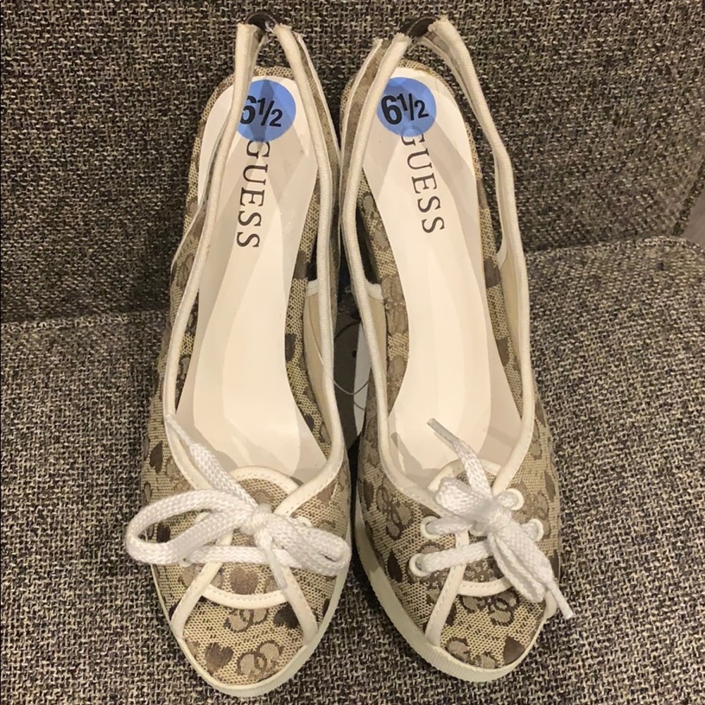 Guess platform sling back NEW y2K